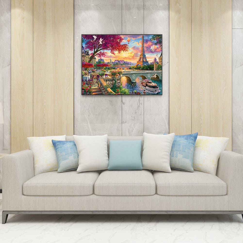 Diamond Painting - Full Round - Eiffel Tower B