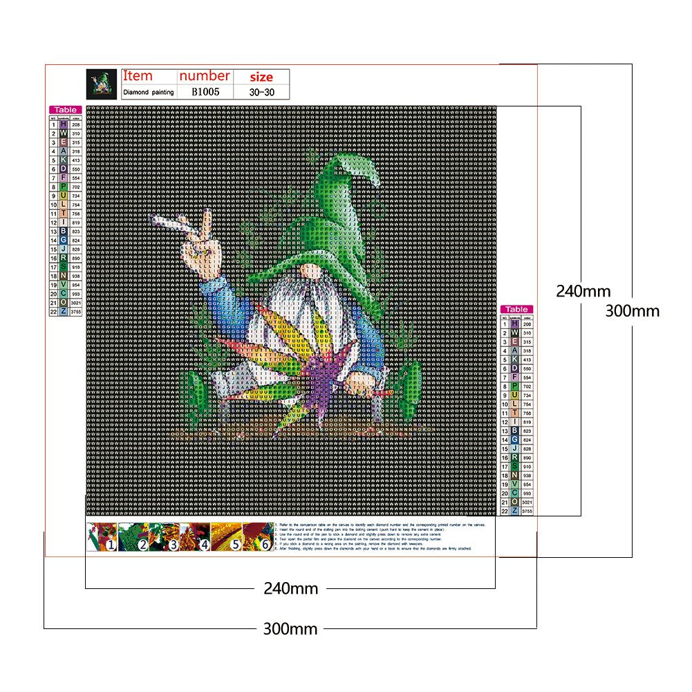 5D DIY Diamond Painting Kit - Full Round - Cartoon Gnome
