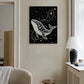 DIY Pearl Painting With Frame - Handmade Self-Adhesive Pearls - Whale (30*40cm) B