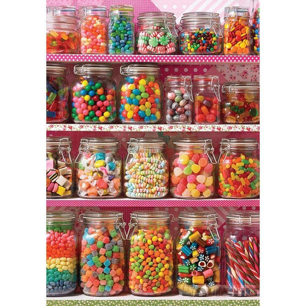 5D Diy Diamond Painting Kit Full Round Beads Candy