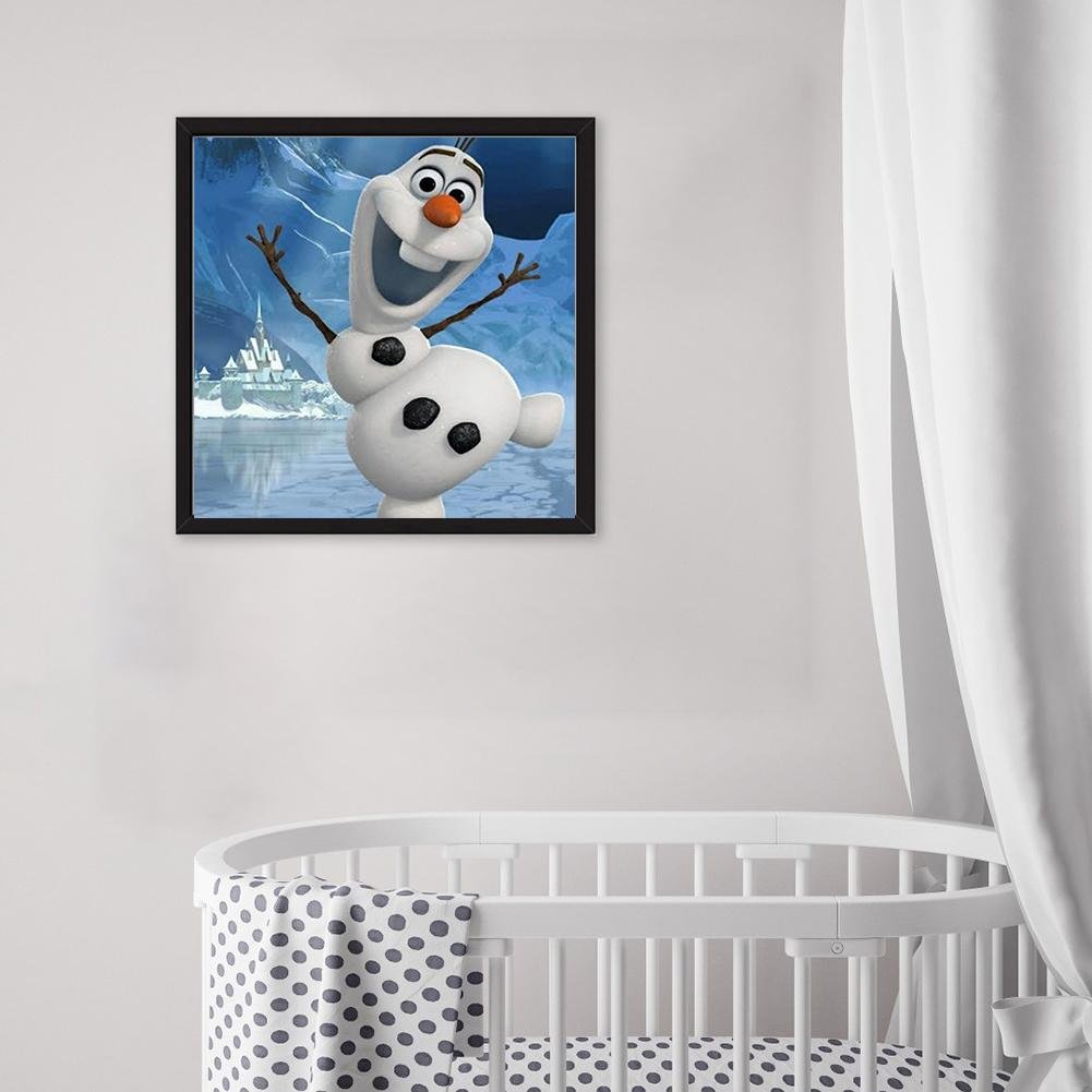 Olaf Full Rhinestone Drill Kids DIY Art Craft