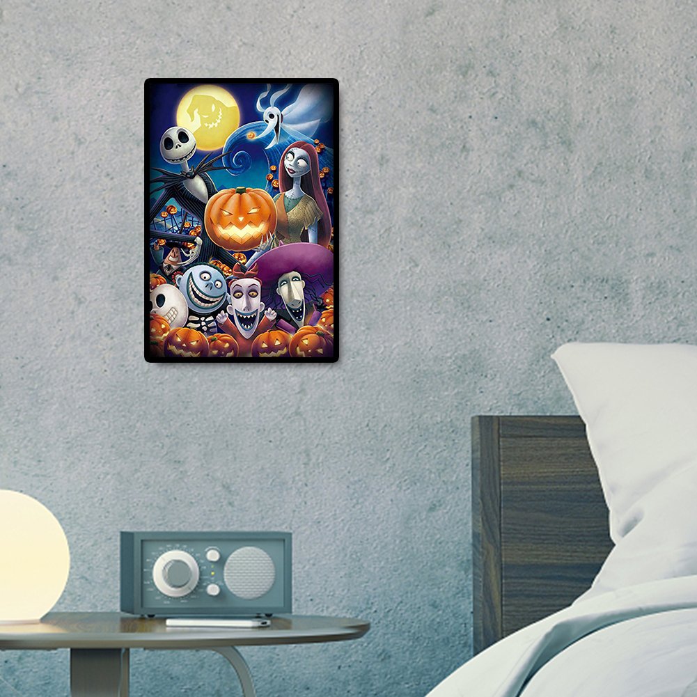 5D DIY Diamond Painting Kit - Full Round - Halloween C
