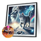 Diamond Painting - Full Round / Square - Cat and Lion