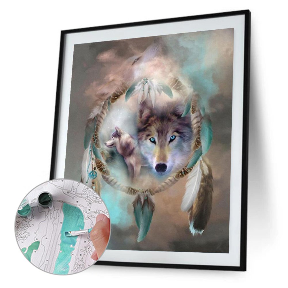 Paint By Number - Oil Painting - Wolf (40*50cm) A