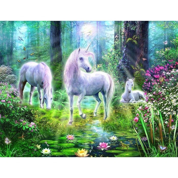 Horse Sunshine Hand Painted Canvas Oil Art Picture Craft Home Wall Decor