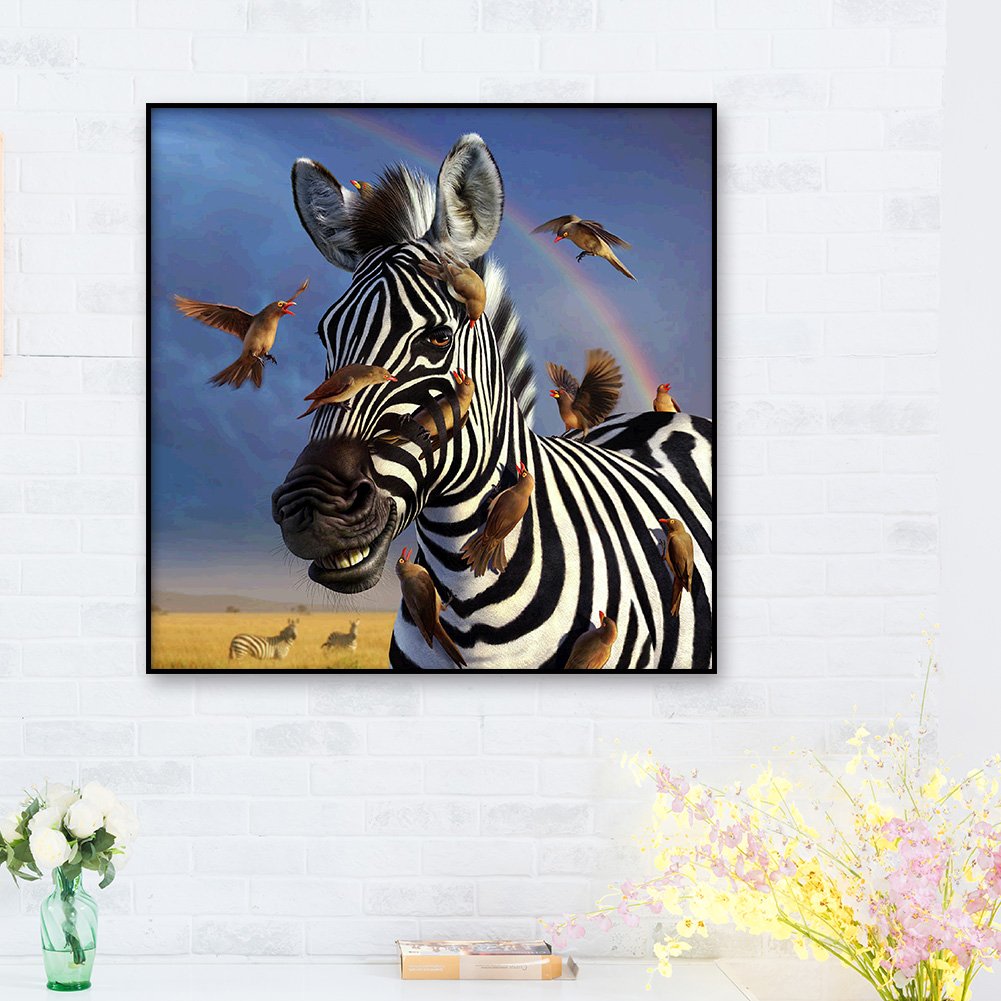 Diamond Painting - Full Round - Zebra A