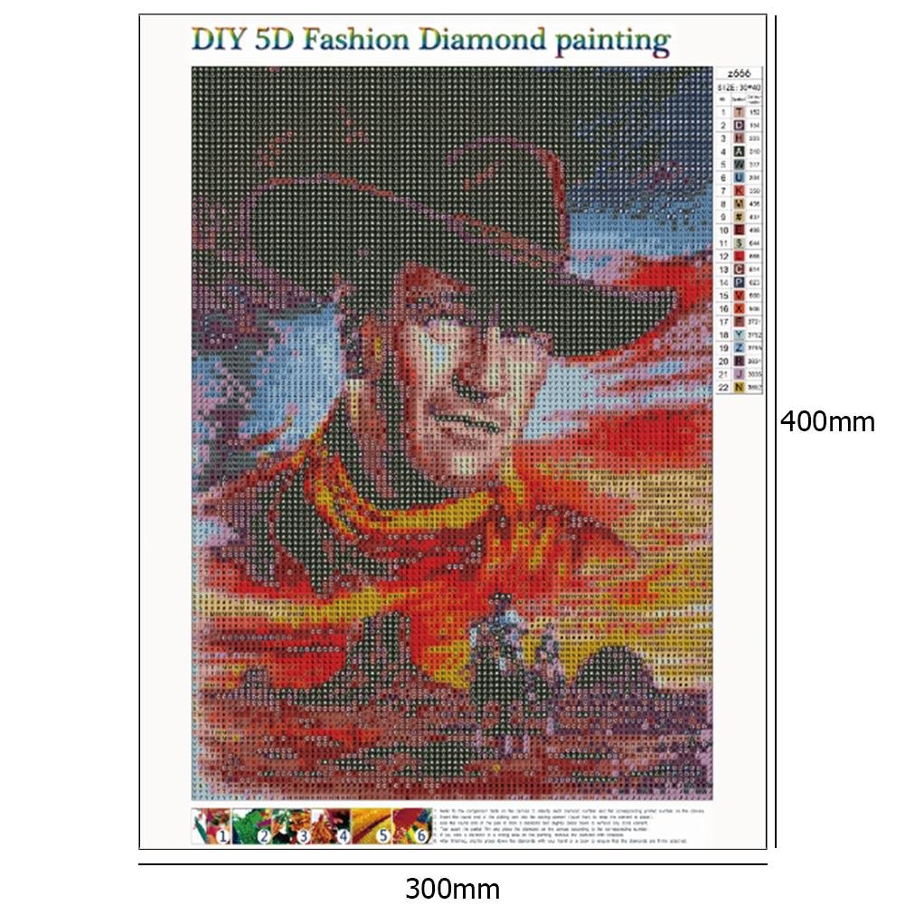 Diamond Painting - Full Round - Cowboy A