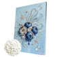 DIY Pearl Painting With Frame - Handmade Self-Adhesive Pearls - Blueberry (30*40cm)
