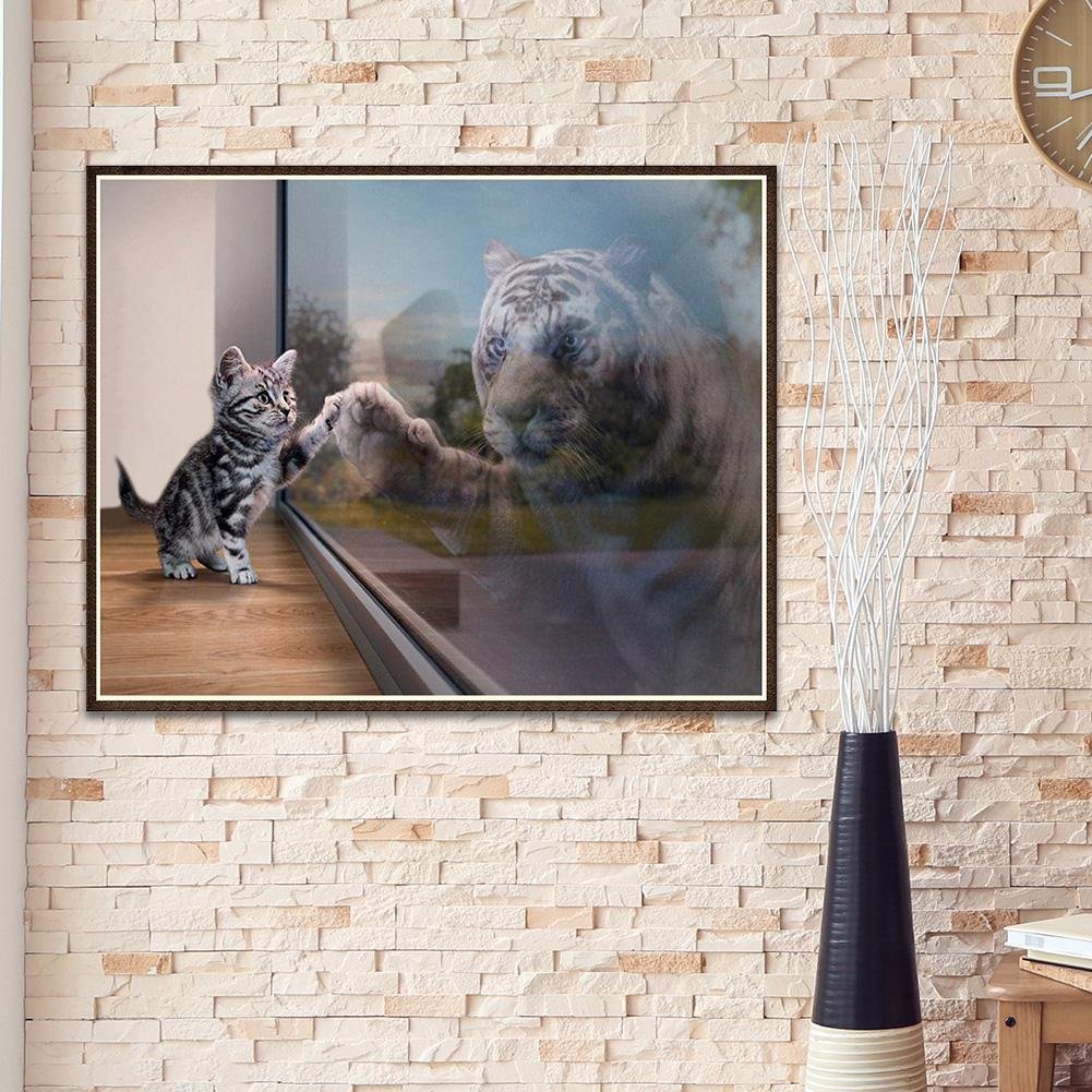 5D DIY Diamond Painting Kit - Full Round - Novelty Cat