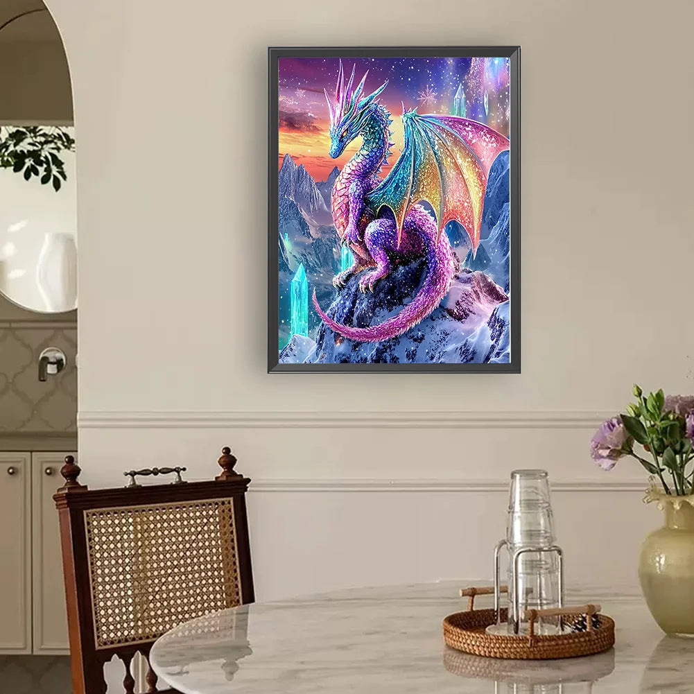 Diamond Painting - Full Round / Square - Colorful Pterosaur