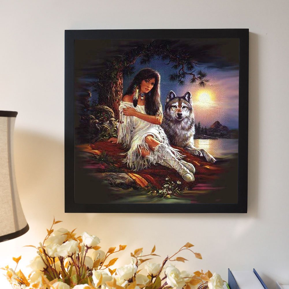 Diamond Painting - Full Round - Beauty Wolf