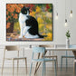 DIY Oil Painting By Number Picture Hand Painted Drawing Acrylic Canvas Black Cat