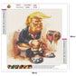 5D DIY Diamond Painting Kit - Full Round - Cartoon Trump