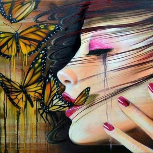 Diamond Painting - Full Round - Abstract Face