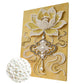 DIY Pearl Painting With Frame - Handmade Self-Adhesive Pearls - Wheat Ingot (30*40cm) C