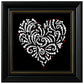 DIY Pearl Painting With Frame - Handmade Self-Adhesive Pearls - Heart (27*27cm) B