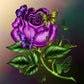 Diamond Painting - Full Round - Purple Flower