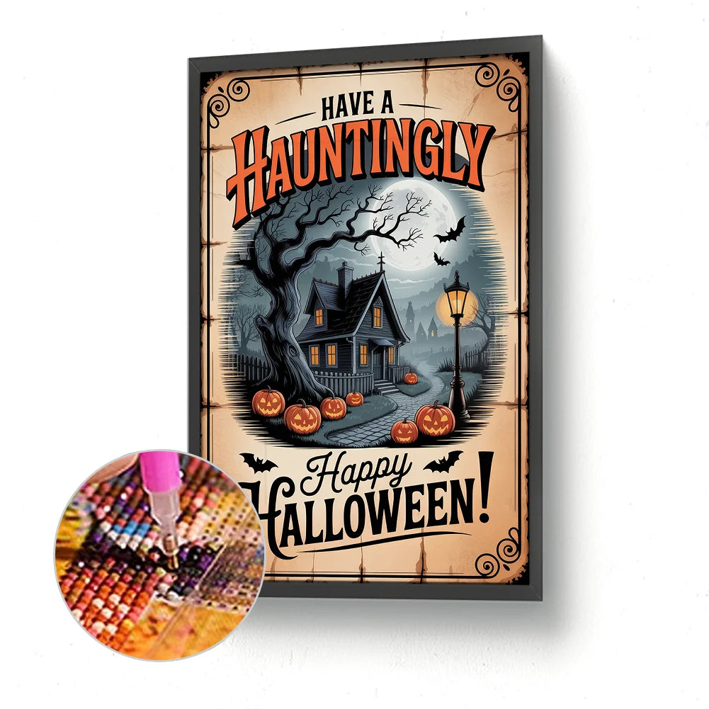 Diamond Painting - Full Round / Square - Happy Halloween Night (30*45cm)