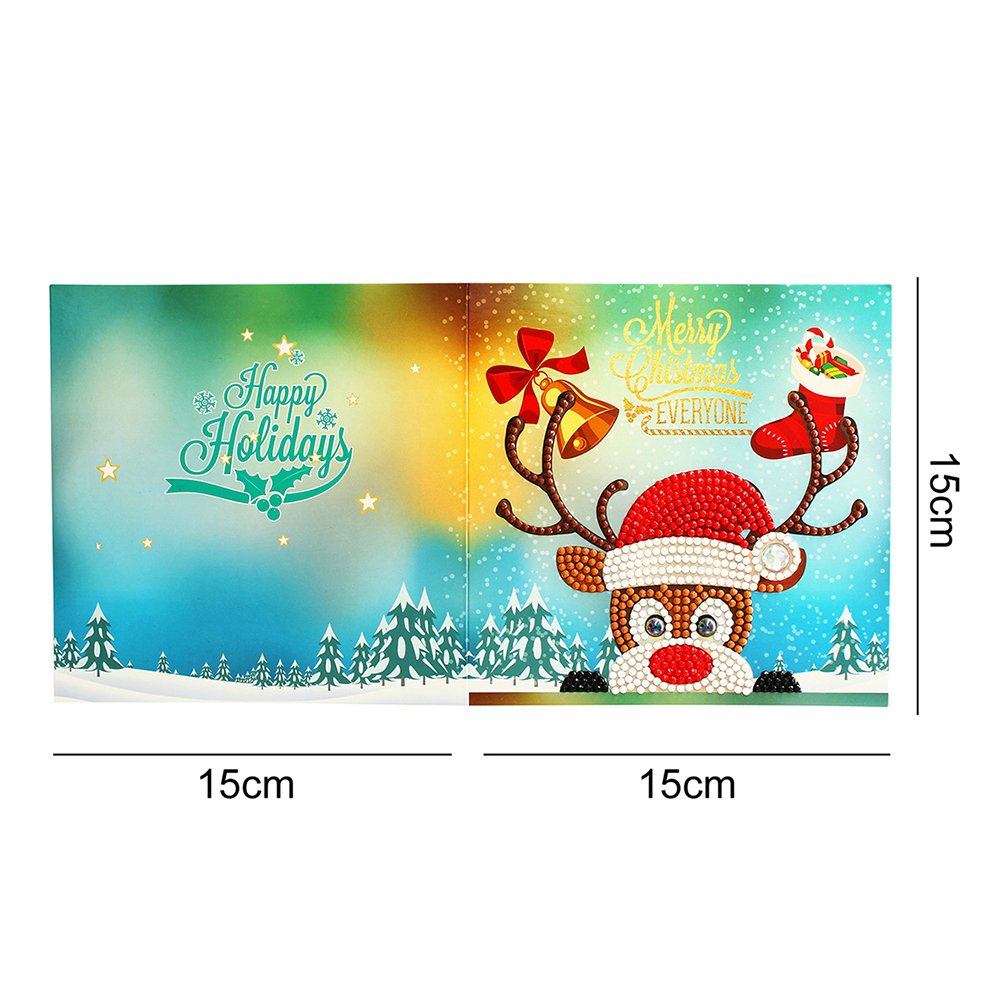 DIY Diamond Painting Greeting Card - Elk B