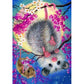 5D Diy Diamond Painting Kit Full Round Beads Hanging Mouse
