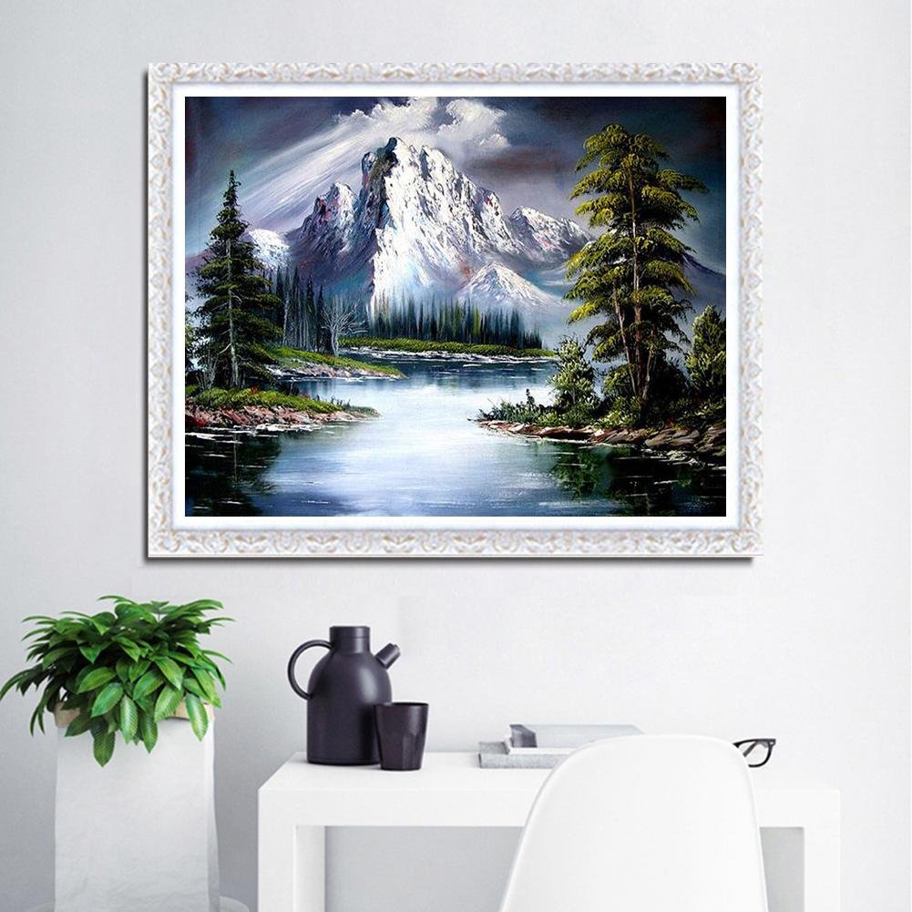 Diamond Painting - Full Round - Snow Mountain C