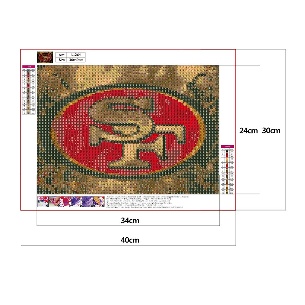 Diamond Painting - Full Round - Soccer Team Badge A