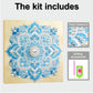 DIY Pearl Painting With Frame - Handmade Self-Adhesive Pearls - Mandala (30*30cm) D