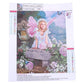 Diamond Painting - Partial Round - Angle Girl In Flowers