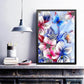 Diamond Painting - Partial Round - Flower Butterfly