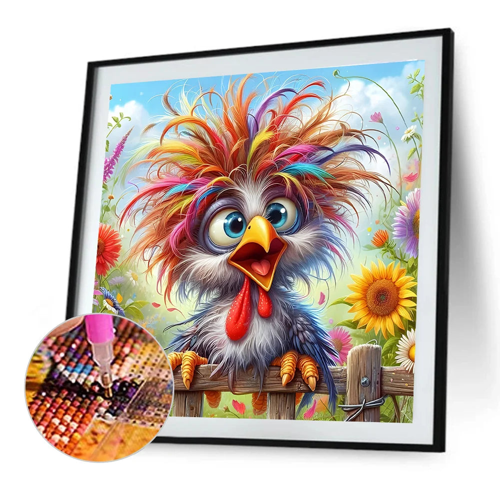 Diamond Painting - Full Round / Square - Crazy Chicken