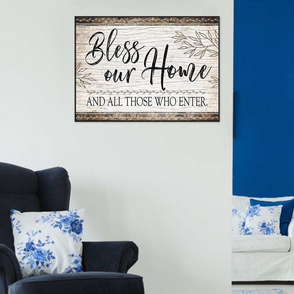 Diamond Painting - Full Round - Bless Our Home