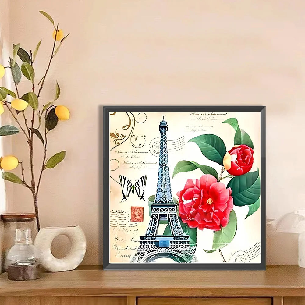 Diamond Painting - Full Round / Square - Eiffel Tower Stamp
