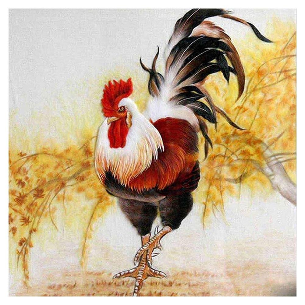5D Diy Diamond Painting Kit Full Round Beads Chicken
