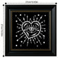 DIY Pearl Painting With Frame - Handmade Self-Adhesive Pearls - Heart (27*27cm) A