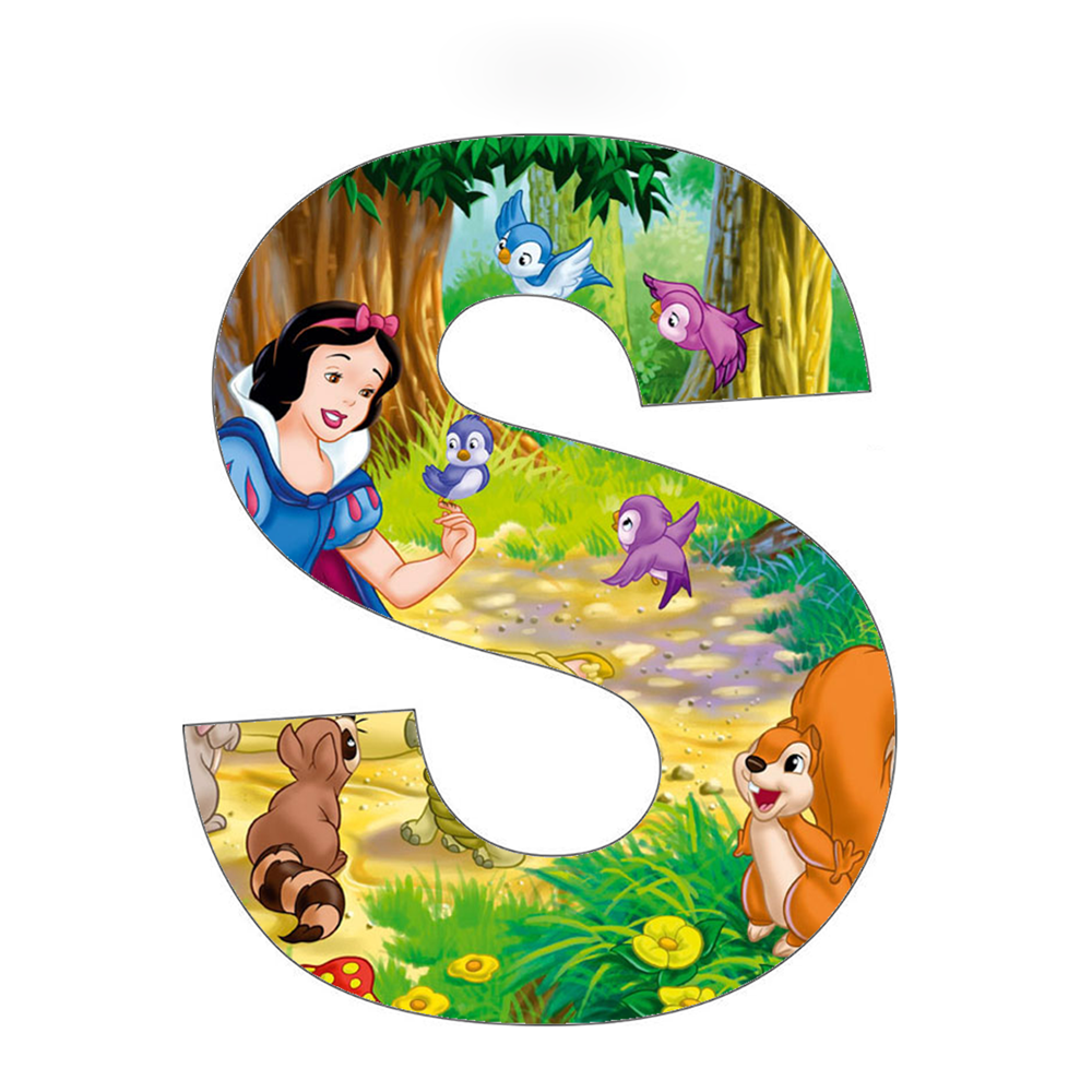 Diamond Paintings Art Full Drill Letter Snow White