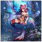 5D Diy Diamond Painting Kit Full Round Beads Mermaid Girl