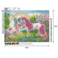 Diamond Painting - Full Round - Pink Horse Unicorn
