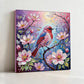 DIY Pearl Painting With Frame - Handmade Self-Adhesive Pearls - Flower Sparrow (30*30cm)