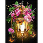 5D Diy Diamond Painting Kit Full Round Beads Flower Lantern