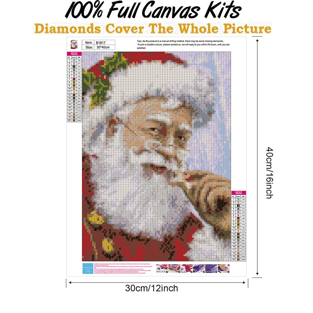 Diamond Painting - Full Round - Santa Claus E