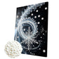 DIY Pearl Painting With Frame - Handmade Self-Adhesive Pearls - Snowflake (30*40cm) A