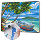 Paint By Number - Oil Painting - Sea Boats (40*50cm)