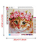 Diamond Painting - Full Round - Flower Cat