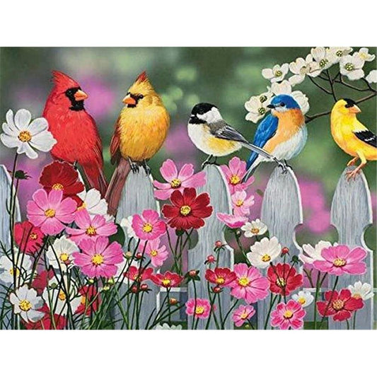 5D Diy Diamond Painting Kit Full Round Beads Happy Garden