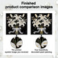 DIY Pearl Painting With Frame - Handmade Self-Adhesive Pearls - Flower (25*25cm) C
