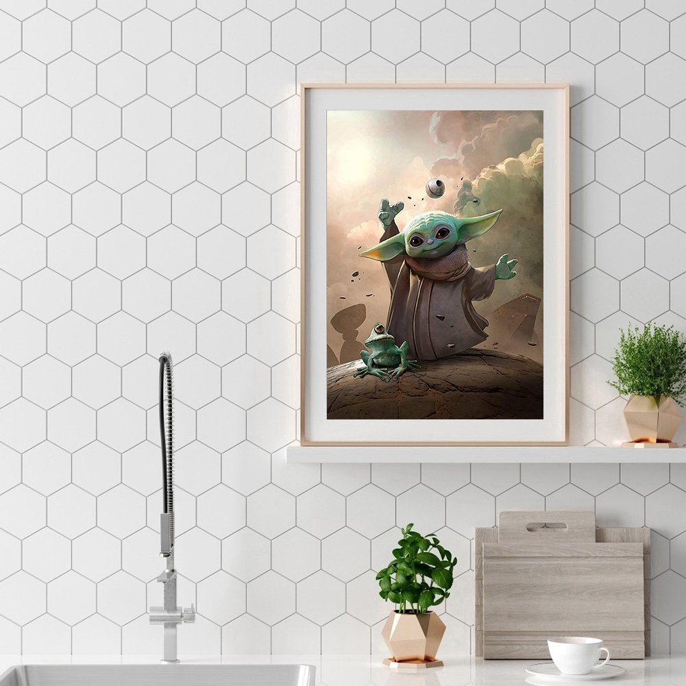 Diamond Painting - Full Round - Yoda C