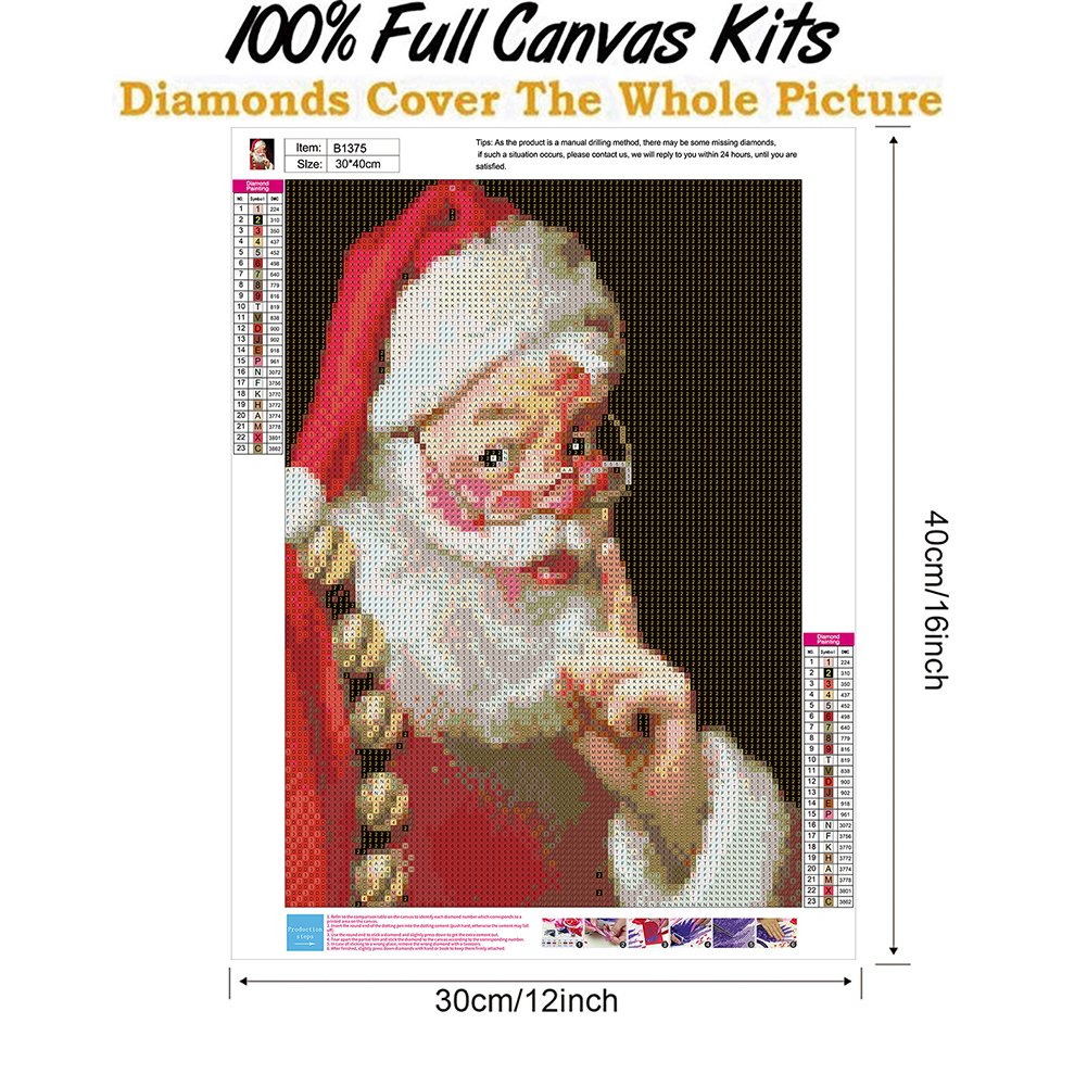 Diamond Painting - Full Round - Santa Claus J