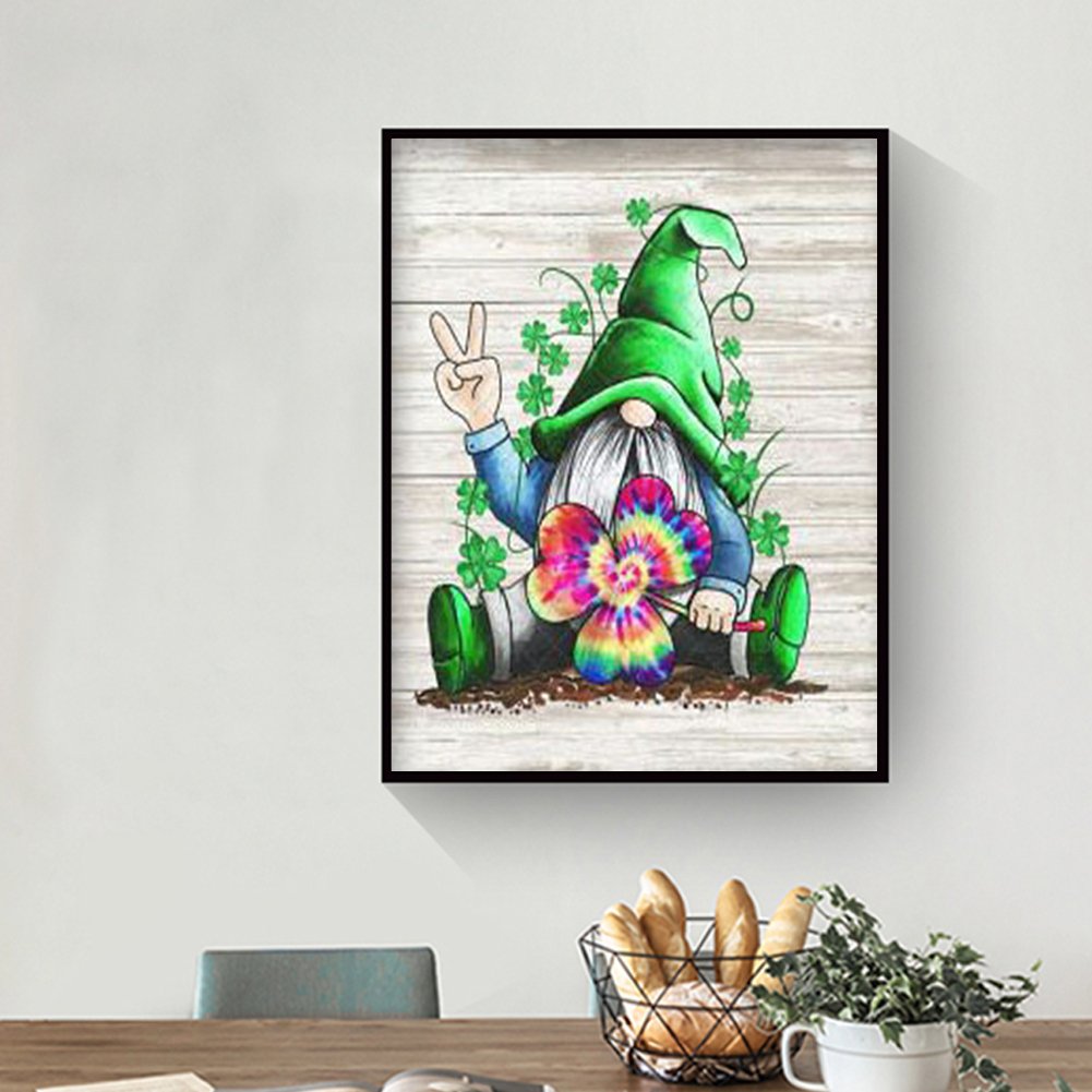 5D DIY Diamond Painting Kit - Full Round -Gnome A