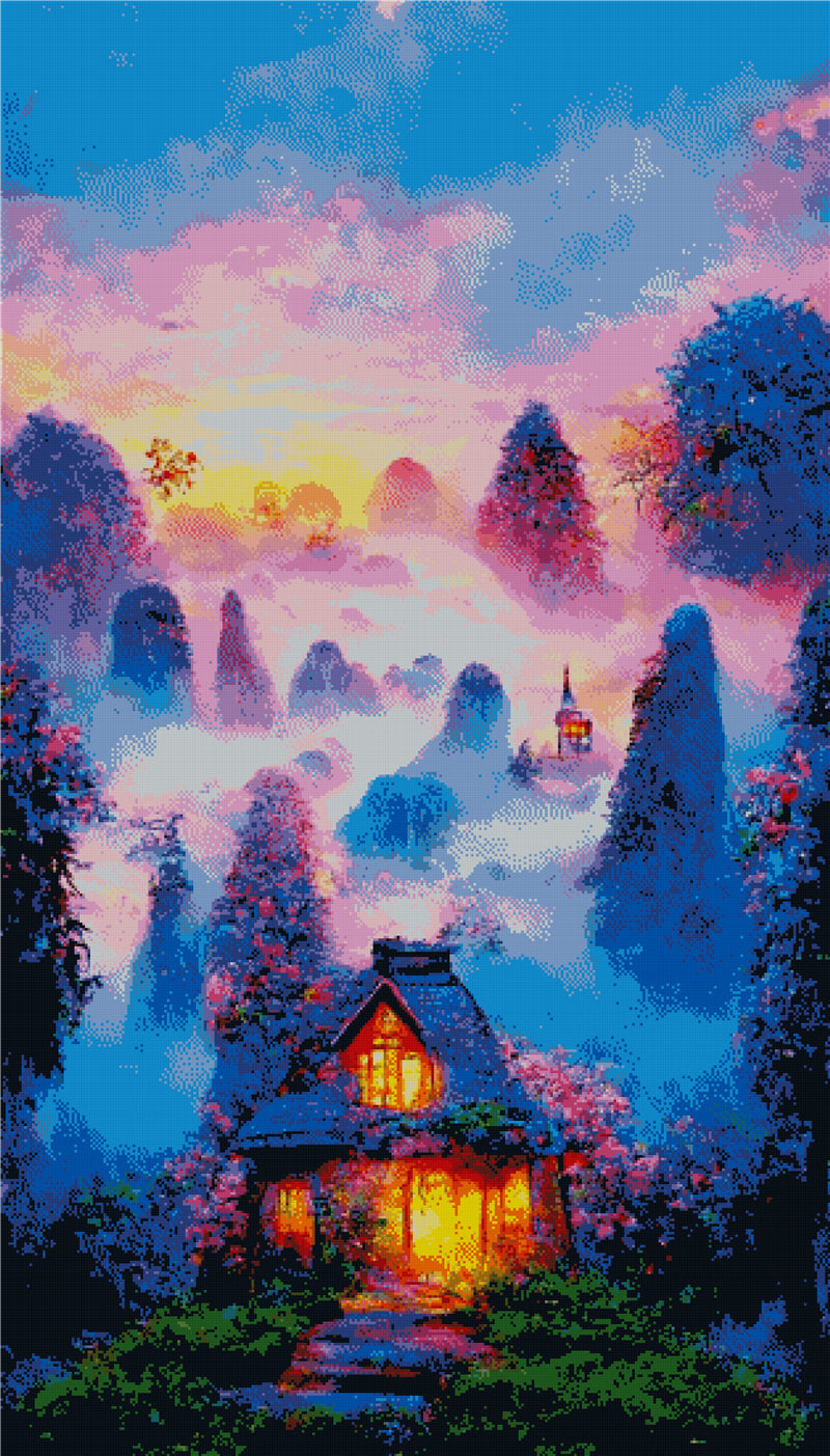 Full Round/Square Diamond Painting Kits | Scenery 40x70cm 50x80cm A