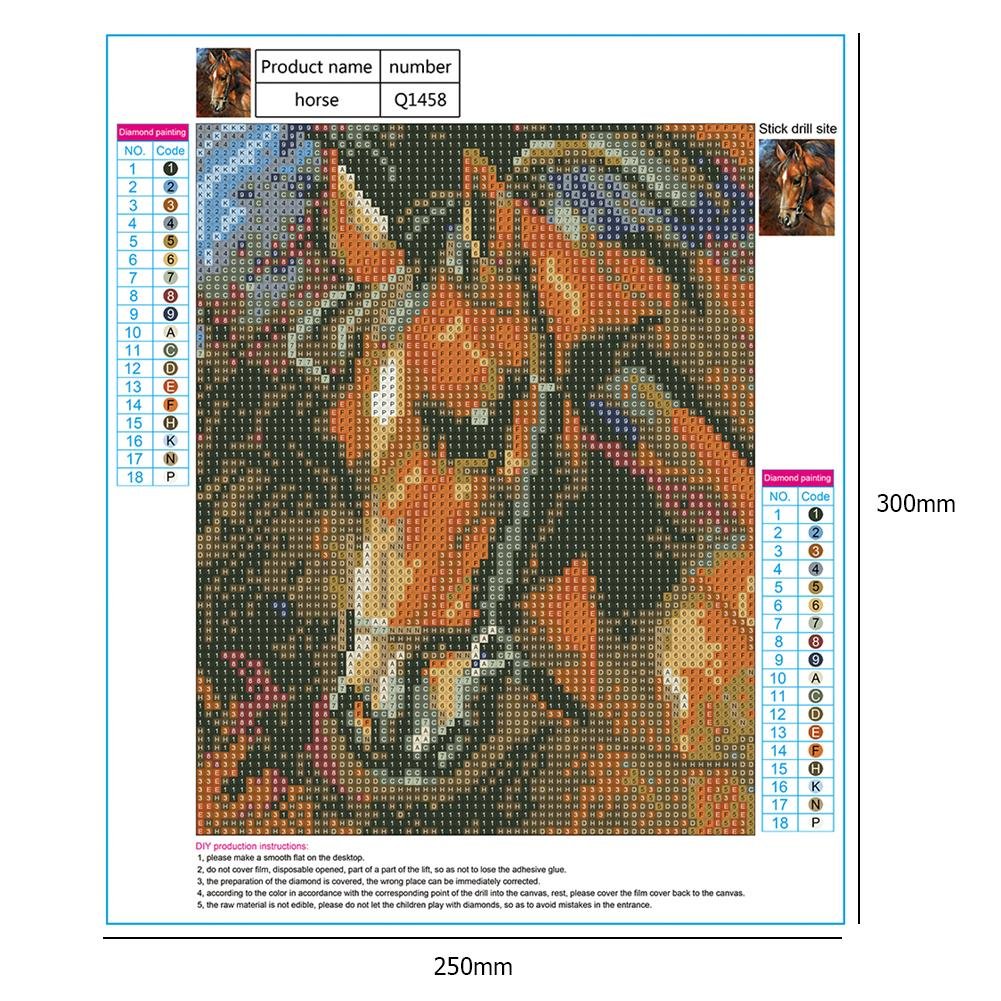 Diamond Painting - Full Round - Horse G